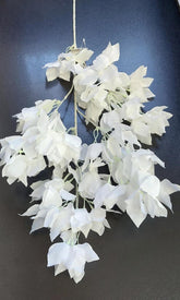 Fir glicină artificială alb 100 cm – flori decorative curgătoare din material textil